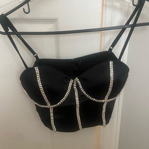 Black and Diamond Going Out Top